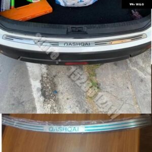 ステンレス 外装 超薄型 リア バンパー プロテクター シル トランク ガード カバー トリム 日産 キャシュカイ J11 2016-2021