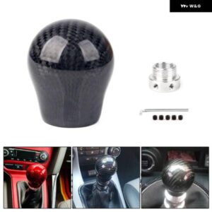 トゥルーカーボン ギア シフト ノブ マニュアル トランス ミッション ギアスティックヘッド シフター レバー ハンドル リミッター アダプター 付き
