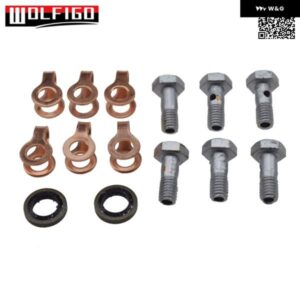 カミンズ 燃料リターンライン バンジョーボルトシールセット 1989-1998 ダッジ ターボ 6BT 12V 3918188 3905307 3903380 4942278