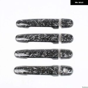 トヨタ カローラ 2002-2013 パターン カーボン クローム カー ドアハンドル カバー トリム スタイリング アクセサリー