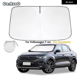 VW T-ROC 車用サンシェード サンシェード フロント リアウィンドウフィルム フロントガラス バイザー カバー UVカット リフレクター アクセサリー