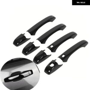 ダッジ ジャーニー 2009 - 13 光沢ブラッククロームカー ドアハンドル カバー トリム ステッカー スタイリング アクセサリー