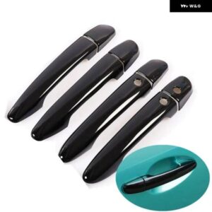 グロスブラッククロームカー ドアハンドル カバー トリム マツダ 2 2008-2019 マツダ 3 2010-2019 マツダ 6 2007 - 2019 スタイリング アクセサリー