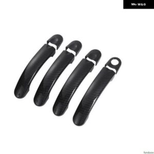 カーボンクロームカー ドアハンドル カバー トリム VWジェッタMK5 / VW ゴルフ プラス ゴルフ GTI 2006-2010 スタイリング アクセサリー