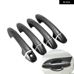 トヨタ RAV4 RAV 4 XA40 2014-2019 カーボン クローム カー ドアハンドル ボウルカバー 装飾 トリム ステッカー スタイリング アクセサリー