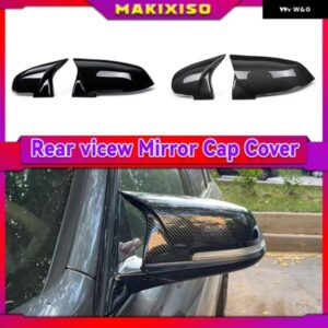 カーボン 光沢マットブラック 車用リアビューミラー カバー ケースキャップ BMW F20 F22 F30 F31 F32 F33 F36 F34 F35 1ペア