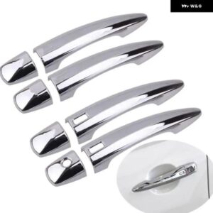 カーボンクロームカー ドアハンドル カバー ステッカー 日産 エクストレイル ローグ T33 2021 2022 XTRAIL スタイリング アクセサリー