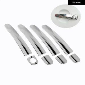 セアト レオン 2009-2016 ステンレス 車 ドアハンドル カバー トリム ステッカー スタイリング アクセサリー