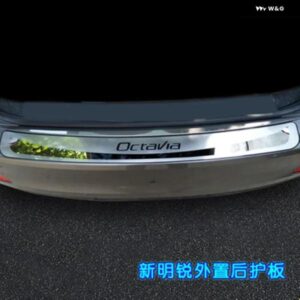 シュコダ オクタビア 2014 -2018 A7 リア バンパー プロテクター シル トランク リアガード トレッドプレート スレッショルドペダル スタイリング