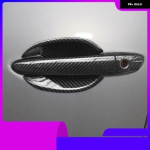 カーボンクロームカー ドアハンドル カバー 装飾 トリム マツダ CX-5 CX5 CX 5 2012-2022 スタイリング アクセサリー