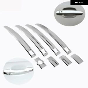 アウディ Q5 アウディ A4 B8 2009 - 13 2013 2015 ステンレス ドアハンドル カバー トリム ステッカー ベゼル オーバーレイ