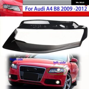 アウディ A4 B8 2009 -2012 車用 ヘッドランプ カバー クリアランプシェード フロント ヘッドライト レンズ シェルカバー