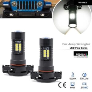 ジープ ラングラー JK JL グラディエーター JT 2020-2022 PSX24 PSX24 LED フォグランプ バルブ CANバス ヘッドランプ ドライビングライト パーキング ラン