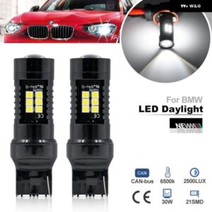CANBUS 7440 T20 W21W LED デイタイム ランニングランプ BMW 1シリーズ F20 F21 2010 - 15 BIMMER ヘッドライト デイライト