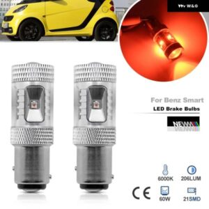 スマート フォーツー MK1 450 MK2 451 MK3 453 フォーフォー MKI MKII 454 453 P21/5W 1157 BAY15D CANバス LED テールブレーキストップライト バルブ 2個