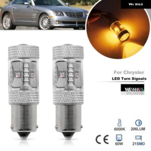 クライスラー クロスファイア 2003 - 08 PY21W 7507 1156 BAU15S CANバス LED フロントウィンカー ブリンカー バルブ 2個