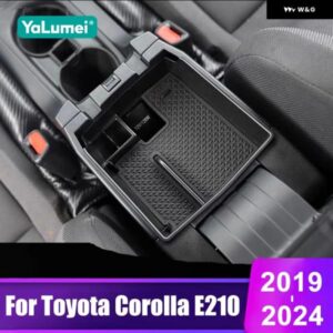 トヨタ カローラ E210 2019 - 24 ハイブリッドカー用 センター アームレスト 収納 ボックス オーガナイザー コンテナ アクセサリー