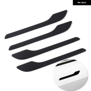 カーボン ブラッククローム 車 ドアハンドル カバー トリム ステッカー スタイリング TESLA モデル3 モデルY モデル3 自動車アクセサリー