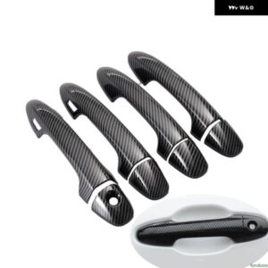 トヨタ ハリアー XU60 2014 - 19 ABS カーボン カーサイド ドアハンドル カバー トリム ステッカー アクセサリー