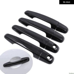 カーボンクロームカー ドアハンドル カバー 三菱 L200 トライトン 2015 - 21 スタイリング アクセサリー