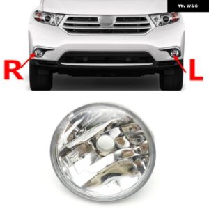 トヨタ ハイランダー クルーガー 2011 2012 2013 81210-0E022 用 フロント バンパー フォグランプ ドライビングランプ カバー 電球 なし 1個