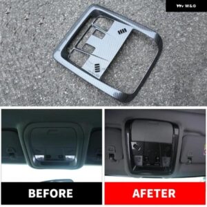 ABSカーボン読書灯ランプ車ルーフ読書灯 装飾 フレーム シボレー エクイノックス2017-2023カーアクセサリー