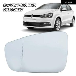 バックミラー ガラスレンズ フォルクスワーゲン ポロ MK5 2010-2017 ヒーター付きドアウィングミラー 外装 部品 交換用カーアクセサリー