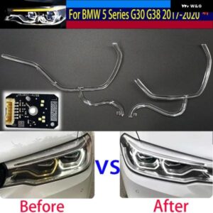 BMW 5シリーズ G30 G38 LCI 2017-2020 車用 DRL ヘッドライト ライトガイドストリップ 回路基板 光源基板 チップボード