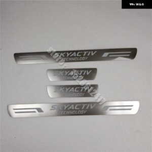 カーアクセサリー ドアシル スカッフプレート /ドアシル ドアシル スカッフプレート カー スタイリング マツダ 3 マツダ 6 旧型