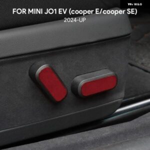 イタリアントップスエード ミニ エレクトリック クーパー E SE J01 EV 2024 2025 カーシート調整 ボタン ステッカー 内装 トリム アクセサリー
