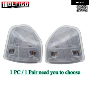 ダッジ ラム 1500 2500 3500 4500 5500 2010-2018 LED サイドミラー ウィンカーライト クリアレンズ LH RH 68302828AA 68302829AA