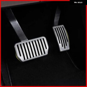 ステンレス フットペダル アクセル ガス燃料 ブレーキレスト ペダル パッド マット TESLA MODEL X S アクセサリー