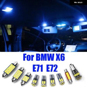 BMW X6 E71 E72 2008-2014 16個キット 車用LED インテリア ドーム読書灯 ドアランプ フット トランク ライトアクセサリー