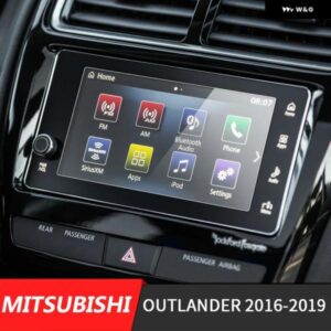 カーアクセサリー 強化ガラススクリーン プロテクター 三菱 アウトランダー 2016-2019 カーGPSナビゲーションスクリーン フィルム