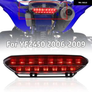 ATV LED テールライト ブレーキ リアライト ヤマハ YFZ 450 2006 - 09 スモーククリアレンズ