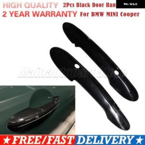 BMW MINI COOPER S F54 F55 F60 F56 F57 カー スタイリング インテリア 2個 光沢ブラック ドアハンドル カバー カーアクセサリー