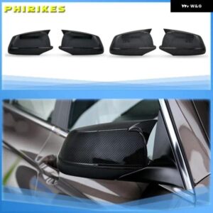 BMW 5シリーズ F10 F11 2010-2013 車用バックミラー カバー サイドウィング フレーム カバー カーボン スタイル トリム シェル