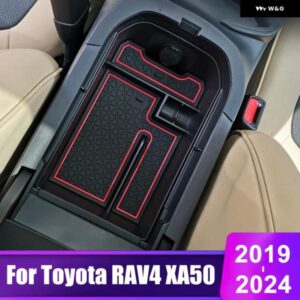 トヨタ RAV4 XA50 2019 - 24 RAV 4 ハイブリッド車用センター アームレスト 収納 ボックス オーガナイザー トレイアクセサリー