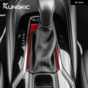 トヨタ カローラ 2019 - 22 RHD LHD リアルソフトカーボン ステッカー カーセンター コンソール ギア シフト パネル アクセサリー