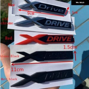 クロームブラックフェンダーレター XDRIVE 旧型 XDRIVE エンブレム 1 3 4 5 6 7シリーズ X1 X3 X4 X5 X6 Z4 GT X DRIVE バッジ