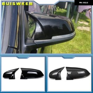 バックミラー カバー サイドウィング バックミラー ケースカバー 光沢ブラック BMW シリーズ 1 2 3 4 F20 F21 F22 F30 F32 F36 X1 F87 M3