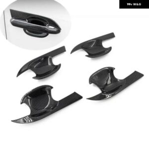 トヨタ ハイランダー クルーガー 2020 2021 2022 カーボン カー ドアハンドル ボウルカバー デコレーション ステッカー スタイリング アクセサリー