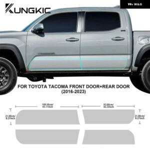 トヨタ TACOMA 2016-2023 車ドアシルトライアングル フィルム TPU 傷防止 再 ステッカー ペイント アクセサリー
