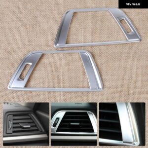 シルバークローム ダッシュボード サイド エアベント アウトレット トリム カバー BMW 3 4シリーズ F30 F31 F32 F34 F35 F36 2014 2015 2016