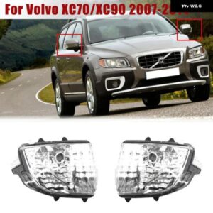 サイドバックミラー LED インジケーター ウィンカーライト ハウジング 電球 なし ボルボ XC70 XC90 2007-2014 31111813 31111814