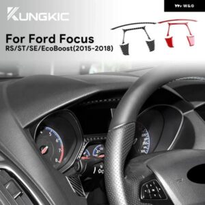 LHD RHD 車用スピード メーター フレーム リアルソフトカーボン ステッカー フォード フォーカス SE RS ST エコブースト 2015 - 18 アクセサリー