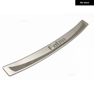 カーアクセサリー シュコダ ファビア 2015 2016 2017 リア スタイリング ステンレス リア バンパー プロテクター シル トランク トレッドプレート トリム