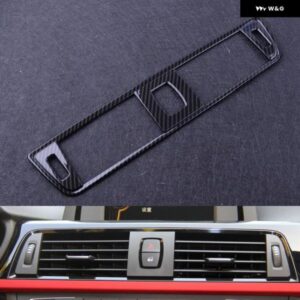 カーボン ABS 車用 セントラ ル エアベント アウトレット フレーム カバー トリム BMW 3 4シリーズ F30 F34 GT 2014 - 16