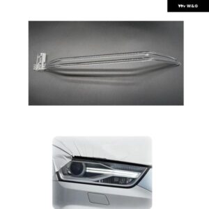 アウディ Q3 2016-2018 DRL カー ヘッドライト ガイドプレート デイタイム ランニング チューブ バー ヘルニア キセノン