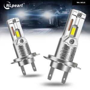 H7 LED 電球 1:1サイズ ファンレス ヘッドランプ ミニ 電球 ワイヤレス 3570 CSPチップ 車用LED ヘッドライト 電球 プラグアンドプレイ 6500K